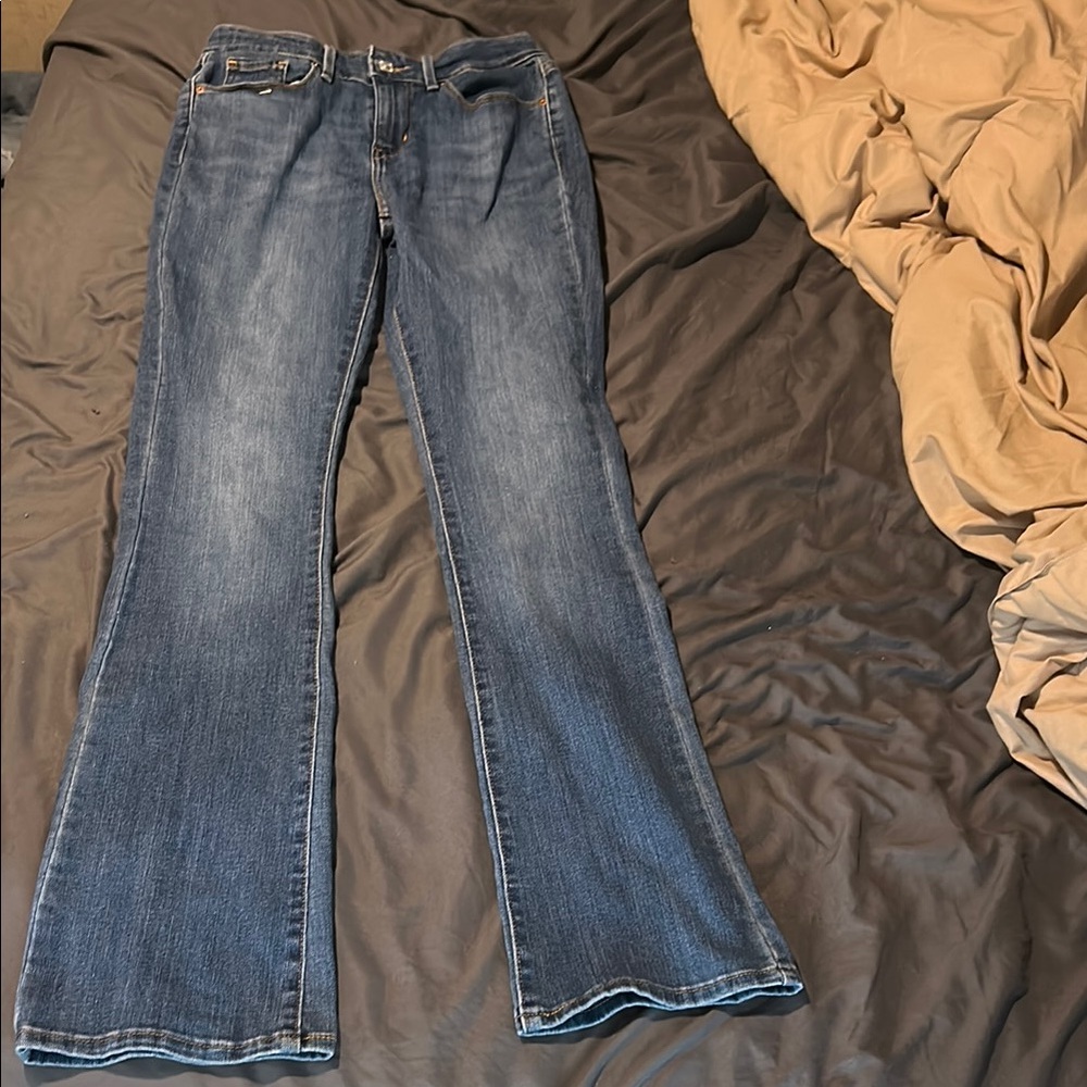 Signature by Levi Strauss Blue Flare & Wide Leg Jeans